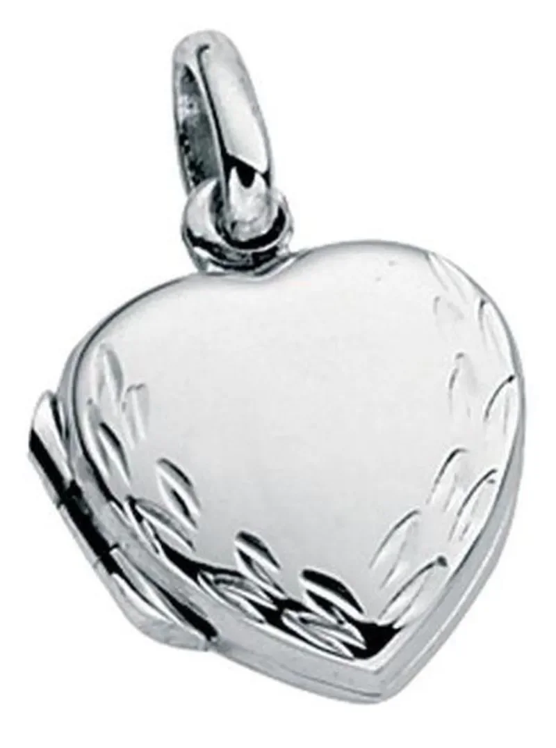 Collier médaillon cœur photo argent 925