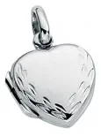 Collier médaillon cœur photo argent 925