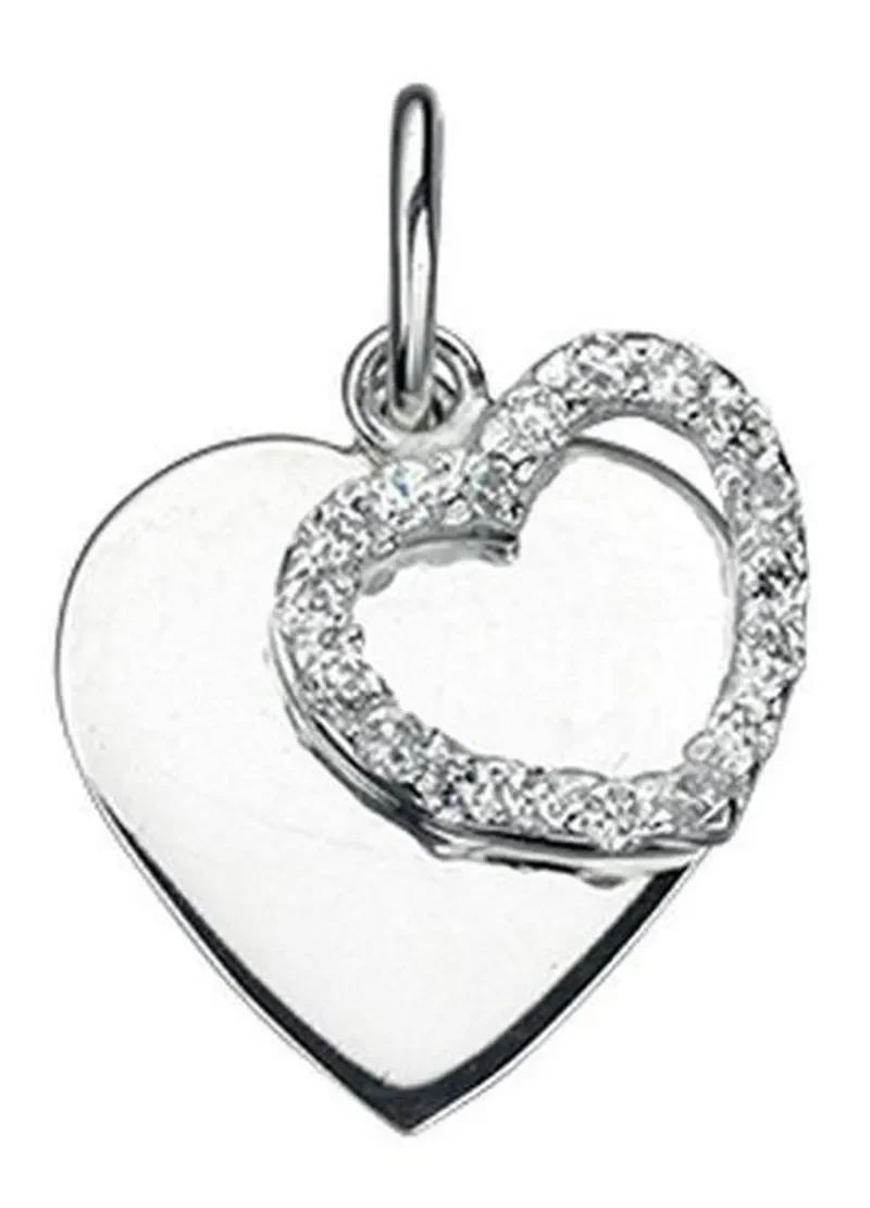 Collier  lien d amour  - cœurs entrelacés en argent 925