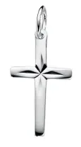 Collier croix céleste en argent 925 rhodié