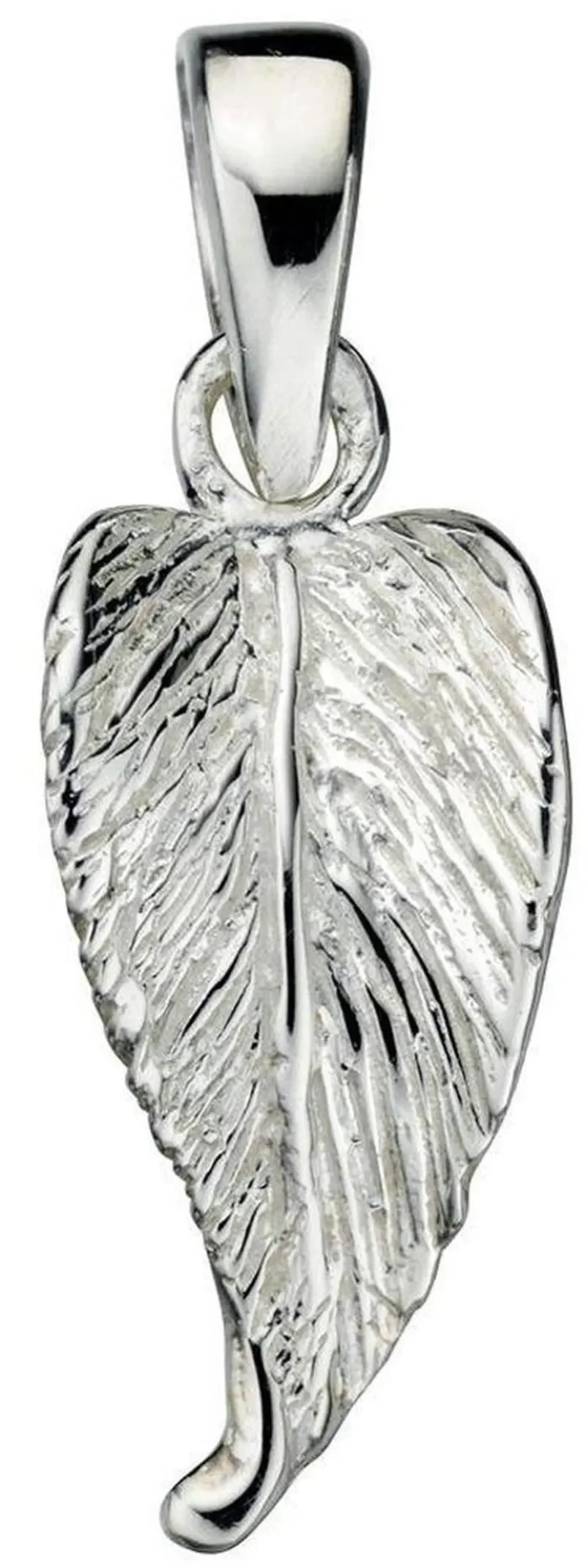 Collier pendentif feuille en argent 925