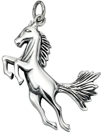 Collier cheval en argent 925/1000