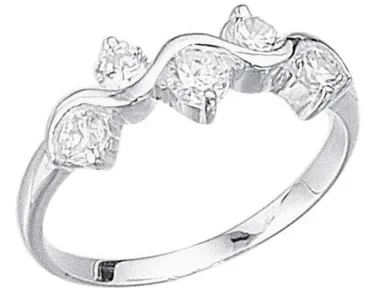 Elégante bague en argent 925/1000