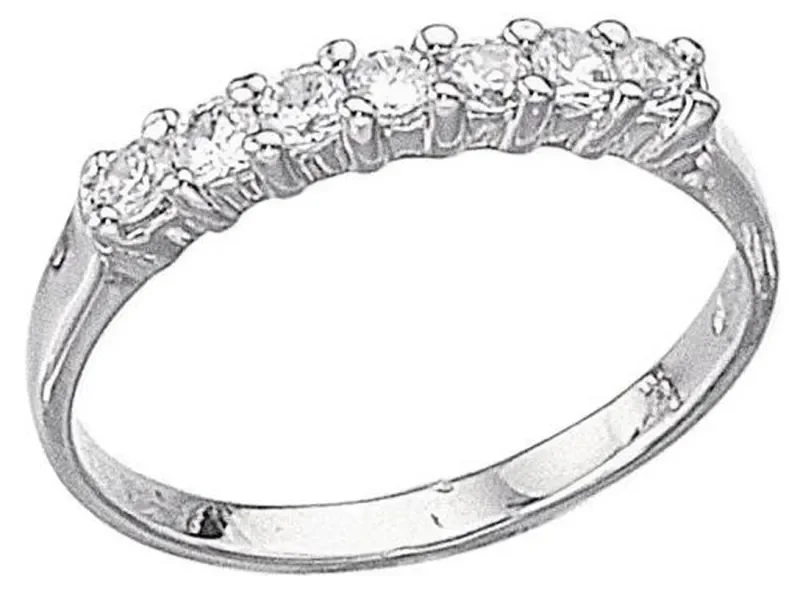 Bague solitaire  éclat divin  en argent 925 oxyde de zirconium