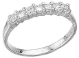 Bague solitaire  éclat divin  en argent 925 oxyde de zirconium