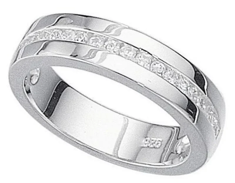Bague solitaire femme  éclat divin  - argent 925 rhodié et oxyde de zirconium