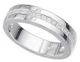 Bague solitaire femme  éclat divin  - argent 925 rhodié et oxyde de zirconium