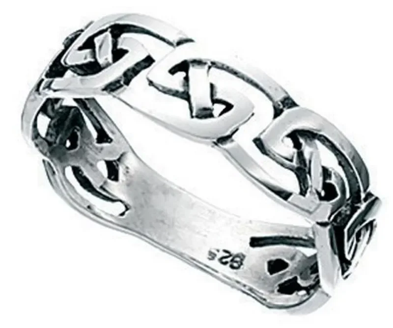 Bague nœud celtique  lien éternel  en argent 925