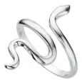 Bague serpent étreinte mystique en argent massif 925 Bague serpent étreinte mystique en argent massif 925