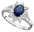 Bague princesse éclat royal en argent 925