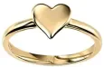 Bague cœur éclat d amour en or 9 carats