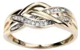 Bague solitaire diamant  éclat éternel  en or 9 carats