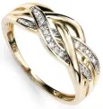 Bague solitaire diamant  éclat éternel  en or 9 carats