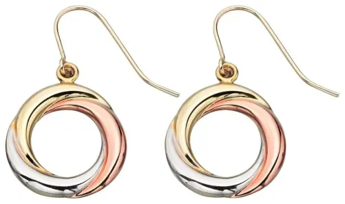 Boucle d'oreille Original en Or blanc et Or 375/1000
