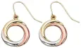 Boucles d oreilles or jaune 9 carats - éclat d or