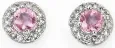 Boucles d oreilles  éclat rosé  - or rose 375, saphir et diamants