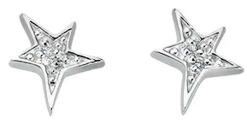 Boucle d'oreille étoiles en argent 925/1000
