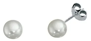 Boucle d'oreille perle en argent 925/1000