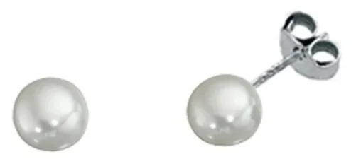 Boucle d'oreille perle en argent 925/1000
