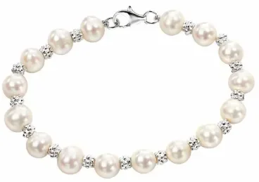 Bracelet perle d'eau douce en argent 925/1000
