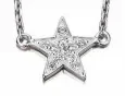 Collier étoile scintillante en argent 925 zirconium