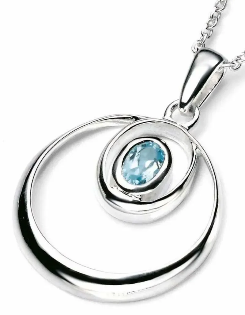 Collier  éclat  en argent massif 925 pour femme