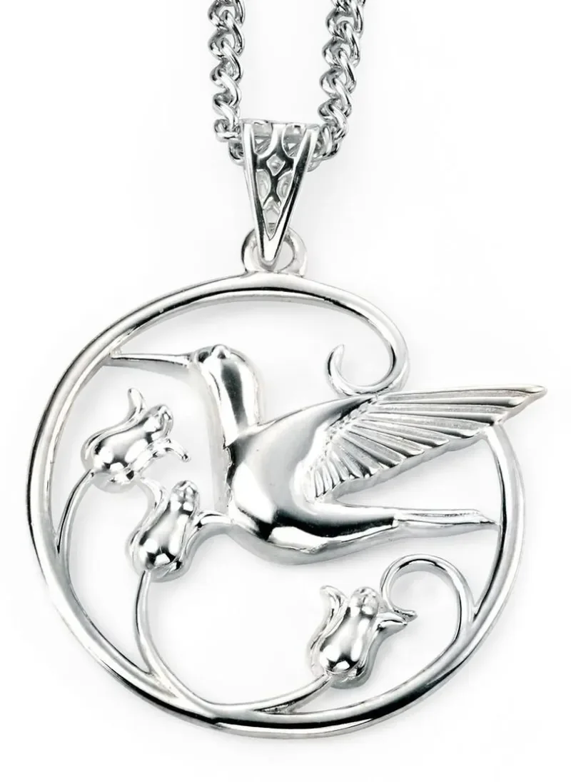 Collier colibri  l envol gracieux  – argent massif 925
