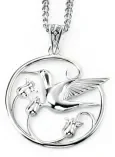 Collier colibri  l envol gracieux  – argent massif 925