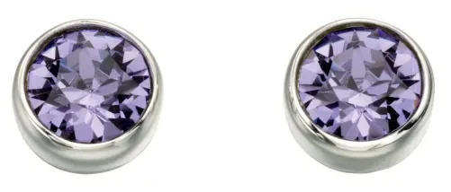 Mon-bijou - D4926m - Boucle d'oreille zirconia en argent 925/1000