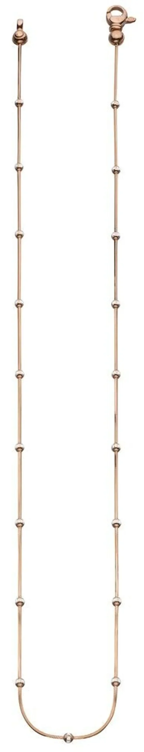 Mon-bijou - D3841 - Collier chic plaqué or rose en argent 925/1000