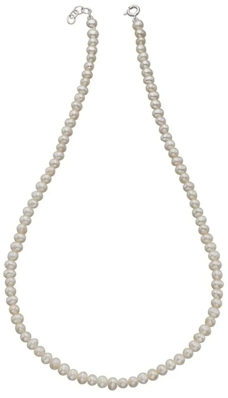 Collier solitaire  éclat de perle  - argent massif 925
