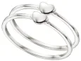 Bague cœurs entrelacés en argent 925