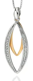 Collier éclat solaire en argent 925 plaqué or