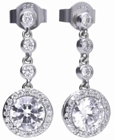Mon-bijou - D5588 - Boucle d'oreille tendance en argent 925/1000