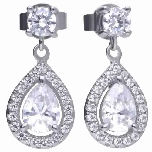 Boucles d oreilles  éclat pur  en argent 925