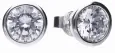 Boucles d oreilles argent 925 design abstrait et moderne