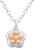 Collier fleur argent 925