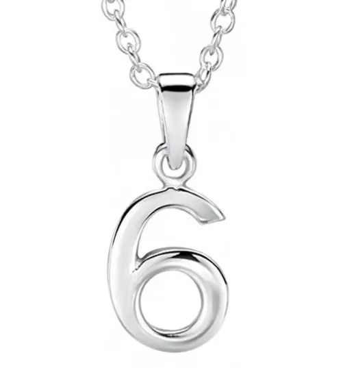 Collier chiffre en argent 925  votre nombre porte-bonheur