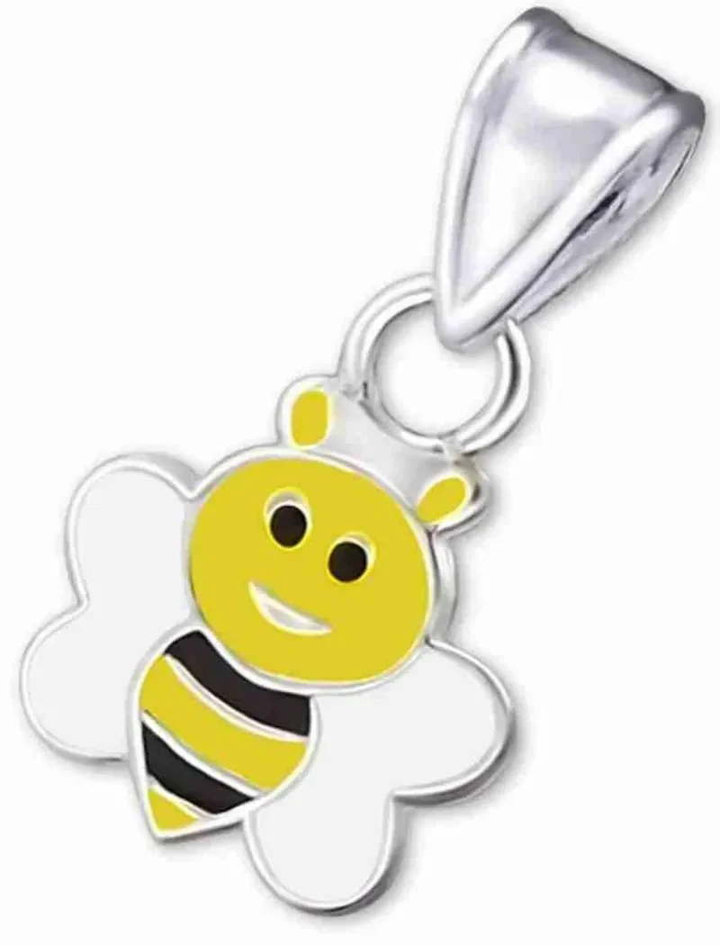 Collier abeille  mellifère  en argent 925