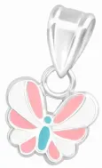Collier papillon femme en argent 925 - envol scintillant