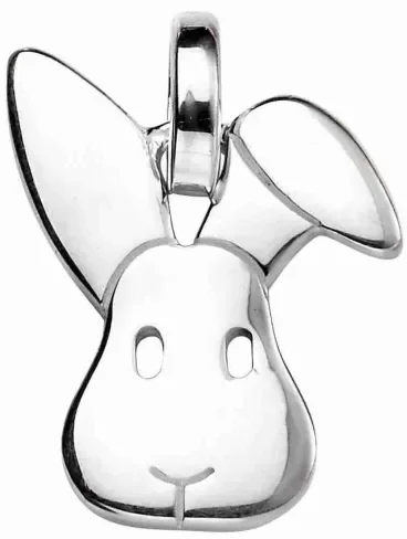 Mon-bijou - D4490 - Collier petit lapin en argent 925/1000