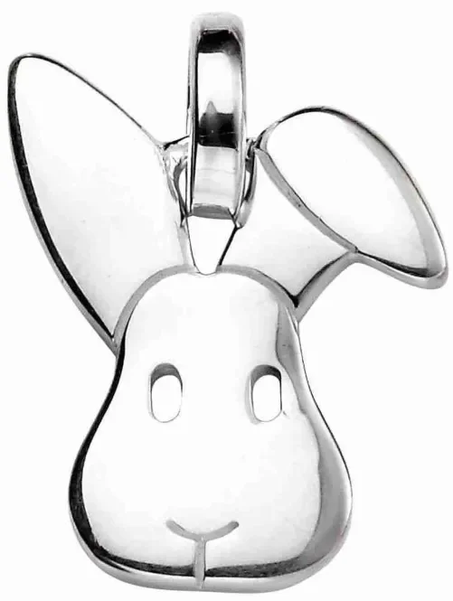 Mon-bijou - D4490 - Collier petit lapin en argent 925/1000