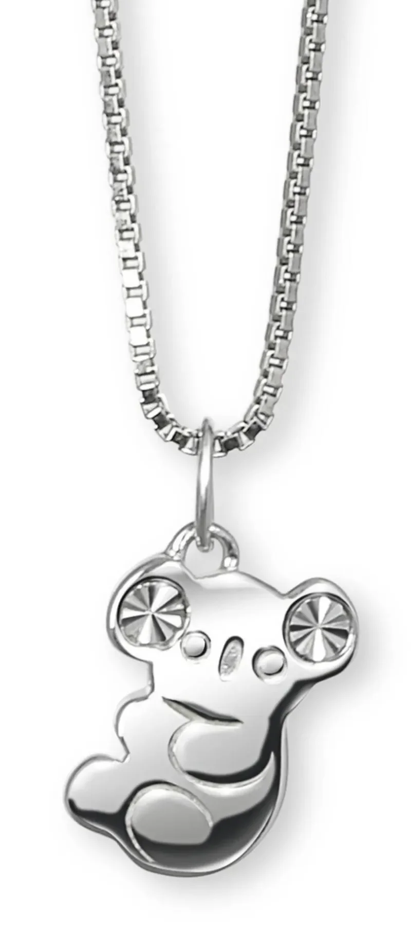 Collier koala  tendre câlin  en argent 925
