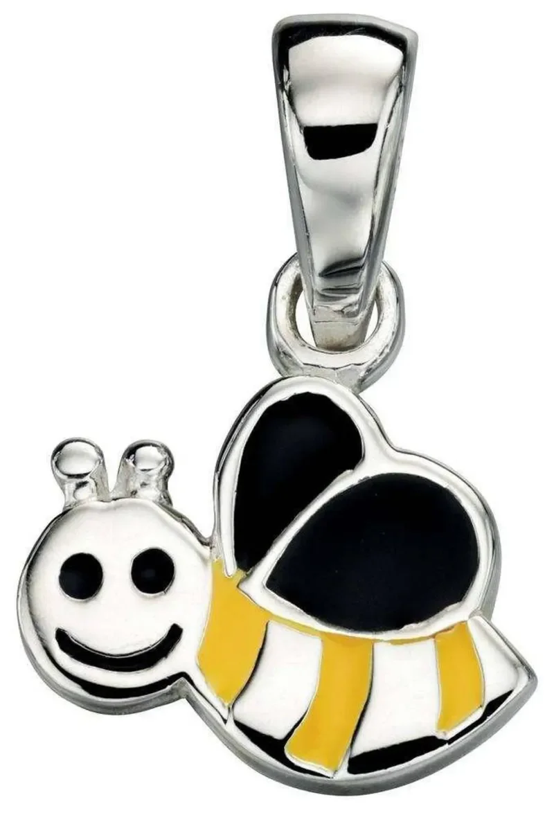 Collier abeille  reine des rayons  en argent 925