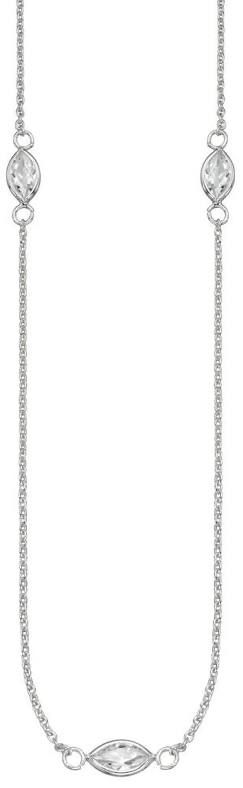 Collier argent 925 rhodié femme  éclat intemporel