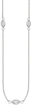 Collier argent 925 rhodié femme  éclat intemporel