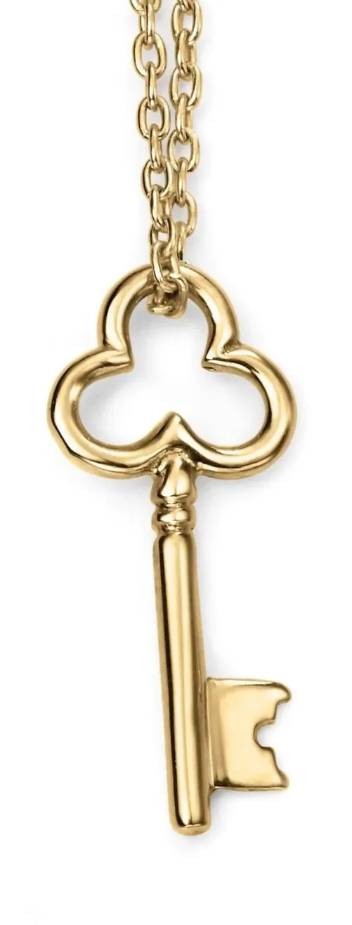 Collier clé en Or 375/1000