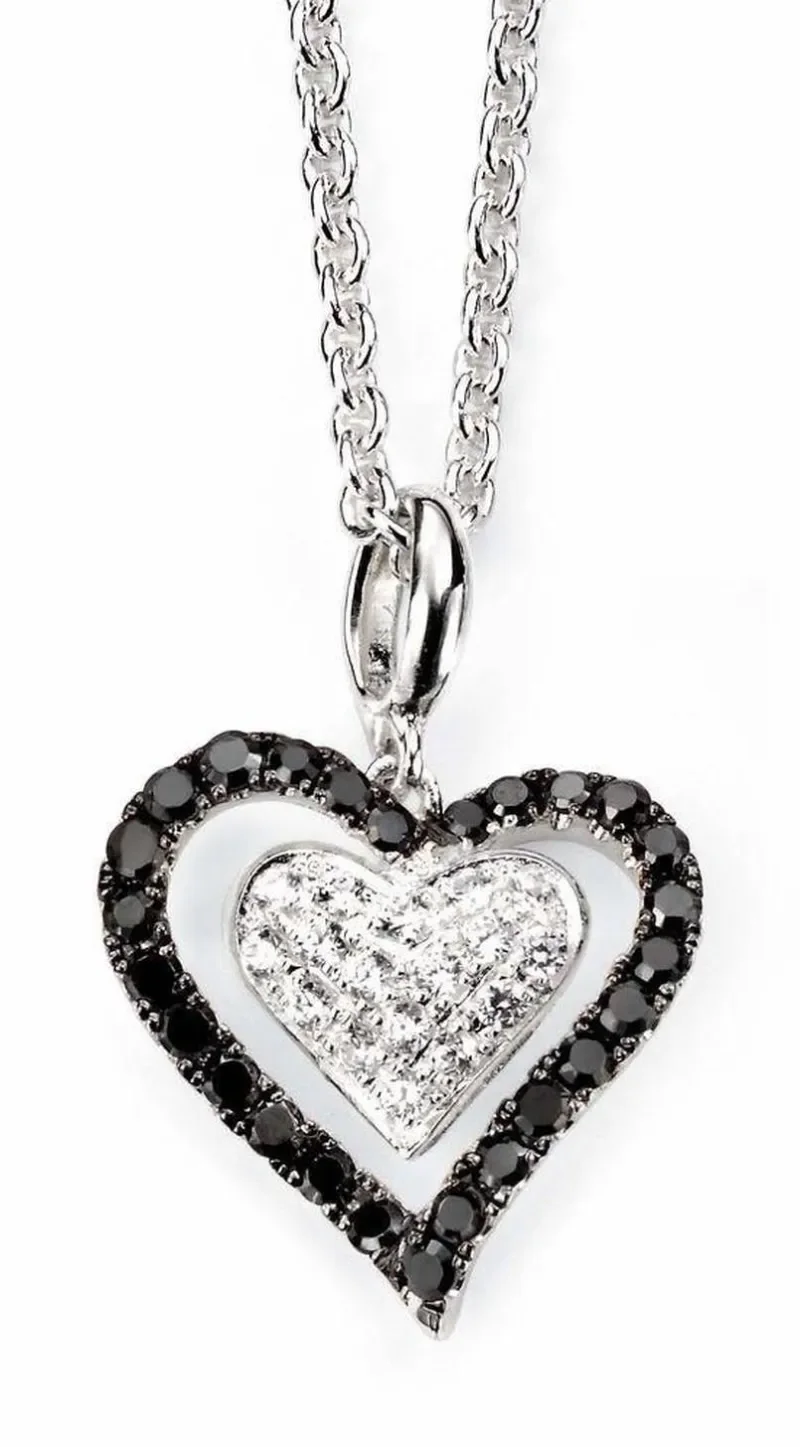 Collier cœur céleste en argent 925