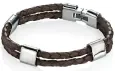 Bracelet homme en cuir et acier  urban
