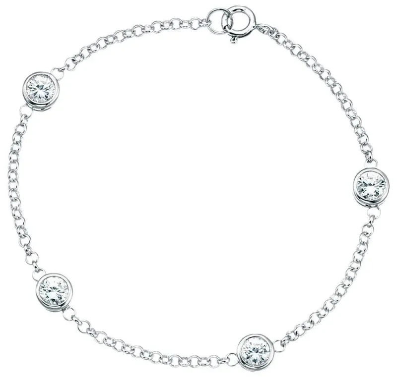 Bracelet éclat divin en argent 925 oxydes de zirconium